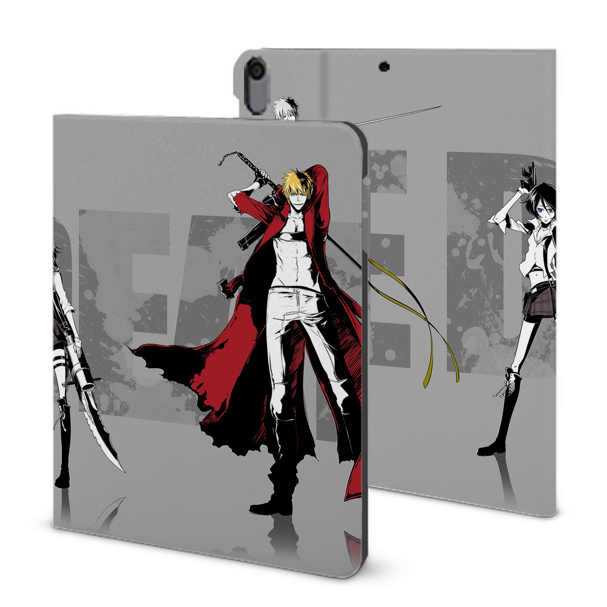 （画像用） ブリーチ BLEACH IPad ケース ブック型 PUレザー TPU 耐衝撃 軽量 薄型 ペン収納なし 全面保護 IPad 各モデル対応